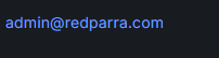 to contact use admin @ and the site domain 
